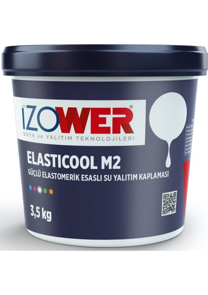 Izower M2 Güçlü Elastomerik Su Yalıtım Malzemesi 3,5 kg
