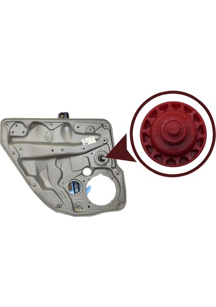 BWR5265 Vw Golf 4 Bora Polo İçin Manuel Arka Cam Kriko Frezesi 1J4839729J, 6Q4839462 indirimleri