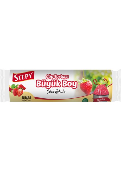 Büzgülü Büyük Boy Çilek 1 Rulo 10'lu