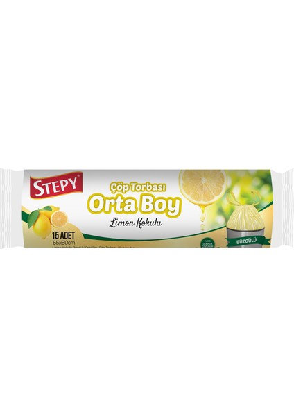 Büzgülü Orta Boy Limon 1 Rulo 15'li