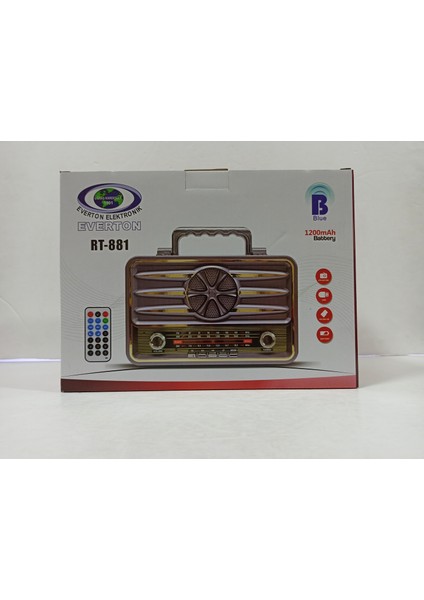 RT-881 Nostaljik Bluetooth Radyo