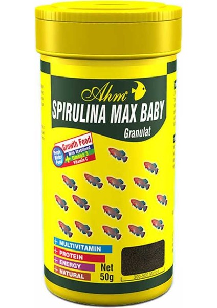 Spirulina Max Baby Gran. 100 Ml Balık Yemi