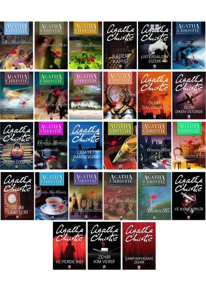 Cinayet Randevusu - Ve Perde İndi - Zehri Kim Verdi - 27 Kitap - Agatha Christie