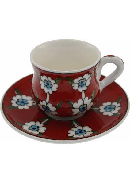 Otantik Çini Osmanlı Ulufer Model Tekli Fincan