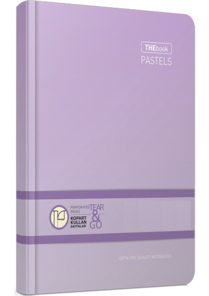 The Book Pastels Sert Kapak 160 Yp Çizgisiz Defter 20 x 28 cm Lila