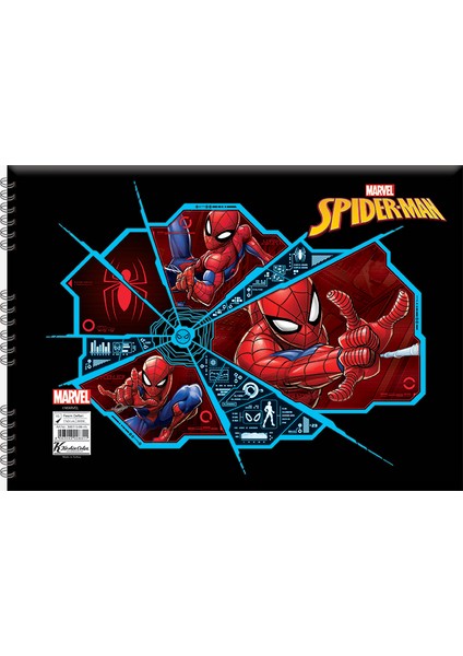 Spiderman 17 x 25 Resim Defteri - 4'lü modelleri