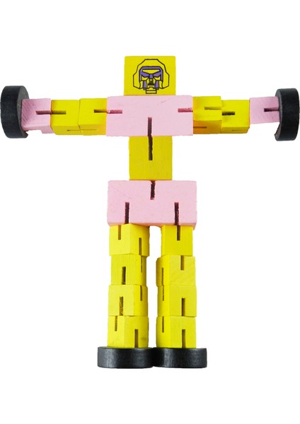 Ahşap Zeka Geliştirici Puzzle Transformers Robot