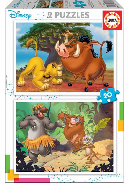 Puzzle Disney Animals 2 x 20 Parça