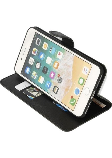 Apple iPhone 11 Kılıf LocaL Cüzdan Standlı Kartvizitli Siyah