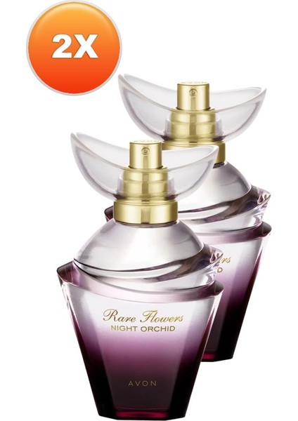 Rare Flowers Night Orchid Kadın Parfüm Edp 50 Ml. Ikili Set