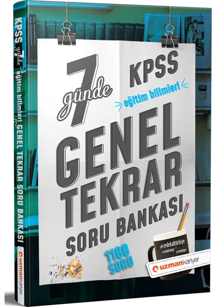 Uzman Kariyer Yayınları KPSS Eğitim Bilimleri 7 Günde Genel Tekrar Soru Bankası