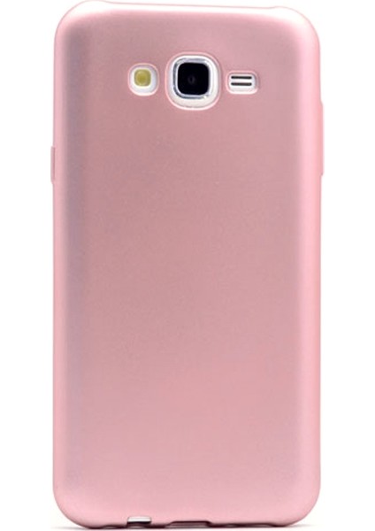 Samsung Galaxy J7 Nxt Kılıf Premier Silikon Esnek Koruma + Nano Glass Bronz