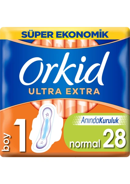 Ultra Extra Normal 28 Adet Süper Ekonomik Paket Hijyenik Ped