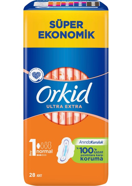 Ultra Extra Normal 28 Adet Süper Ekonomik Paket Hijyenik Ped