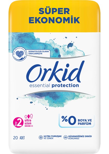 Essentials Protection Hijyenik Ped Süper Ekonomik Paket Uzun 20 Ped fiyatları