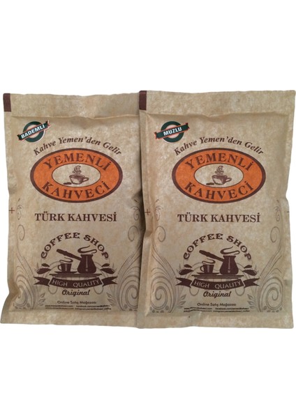 Yemenli Kahveci Muzlu & Bademli Türk Kahvesi (2X100GR)