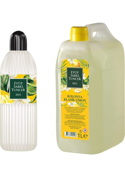 Klasik Limon Kolonyası 1 lt - Klasik Limon Kolonyası 400 ml Pet Şişe