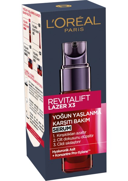 L'Oréal Paris Revitalift Lazer X3 Yoğun Yaşlanma Karşıtı Bakım Serum