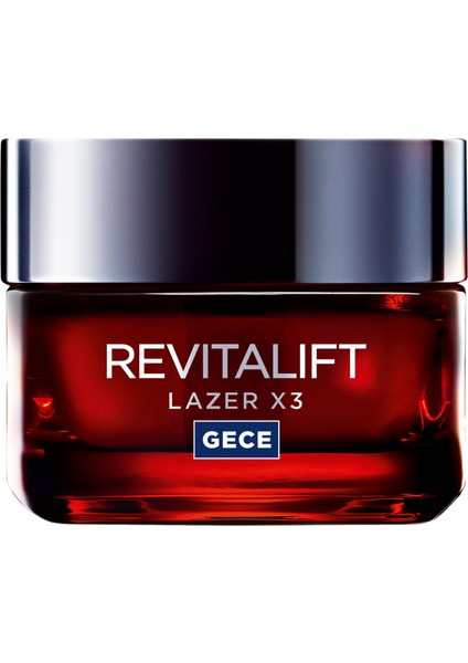 L'Oréal Paris Revitalift Lazer X3 Yoğun Yaşlanma Karşıtı Gece Bakım Kremi