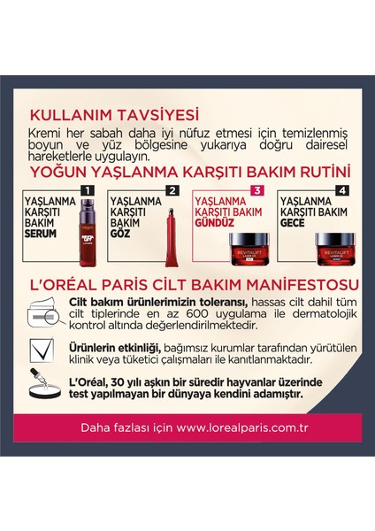 L'Oréal Paris Revitalift Lazer X3 Yoğun Yaşlanma Karşıtı Gündüz Bakım Kremi