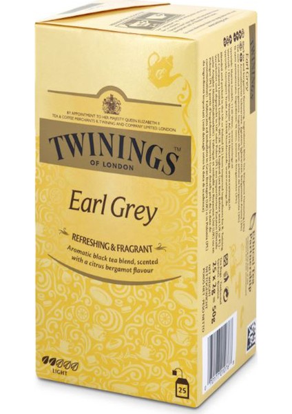 Earl Grey İngiliz Sallama Poşet Çay 25'lik