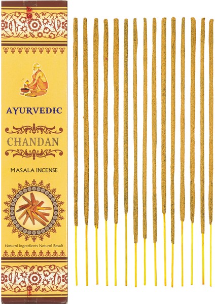 Ayurvedic Chandan  Sandal Ağacı  Masala Organik Tütsü