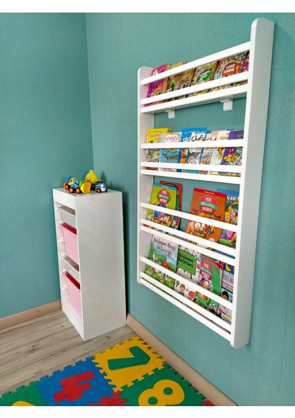 Emdief Home Safir Serisi 4 Raflı Montessori Kitaplık