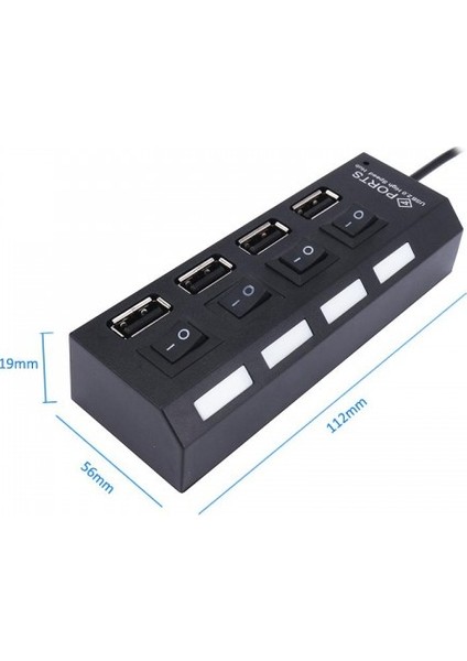 4 Port USB 2.0 Çoklayıcı Hub