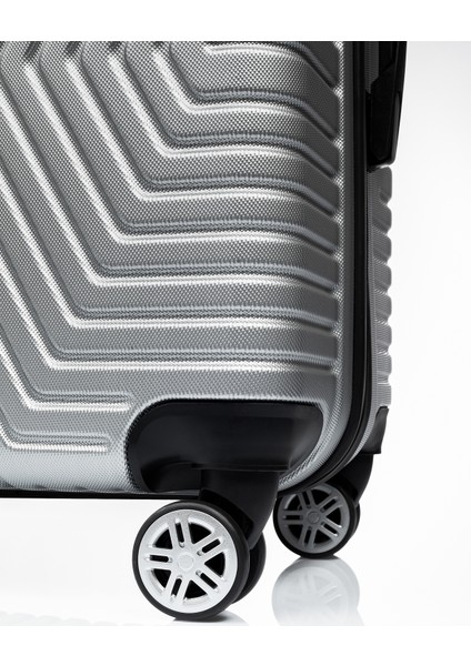 Abs Kırılmaz Büyük Boy Valiz Açık Gri modelleri