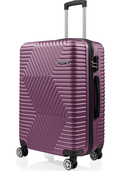 Abs Kırılmaz Büyük Boy Valiz Mürdüm