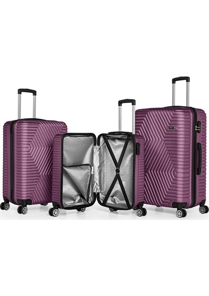 Abs Kırılmaz Büyük Boy Valiz Mürdüm fırsatları