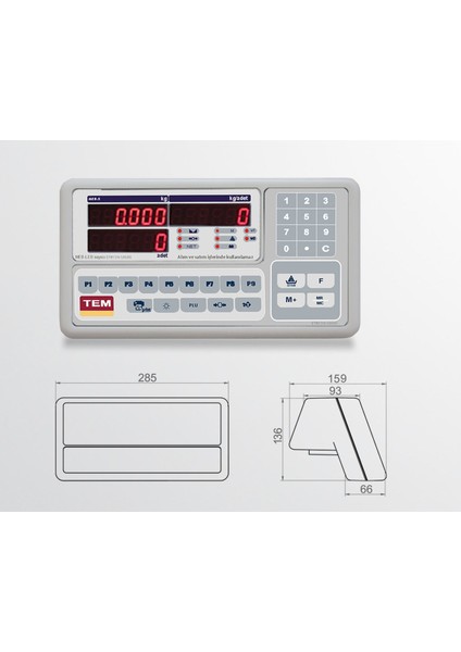 Meb Sayıcı Terazisi Serisi 28 x 35 cm 2 gr 60 kg fiyatları