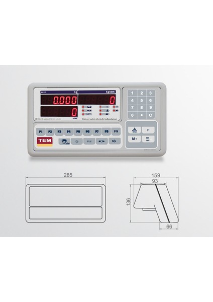 Meb Sayıcı Transpalet Baskül 2000 kg x 1 kg