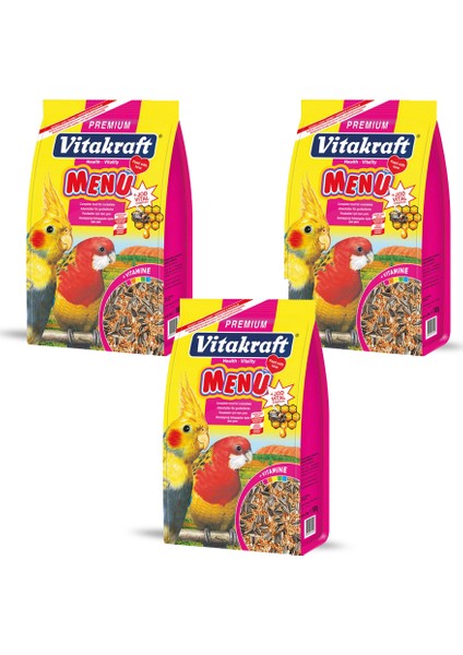 Menu Paraket Sultan Cennet Papağanı Yemi 1000GRX 3 Adet