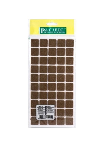 Zemin Koruyucu Masa Sandalye Keçesi Kare 20 mm 5'li