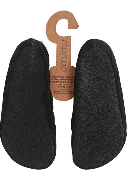 Black Junior Unisex Çocuk Kaydırmaz Ayakkabı - Patik