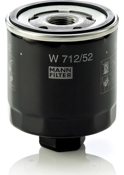 W 712/52 Mann Volkswagen Polo 2-3-4-5 Benzinli Yağ Filtresi