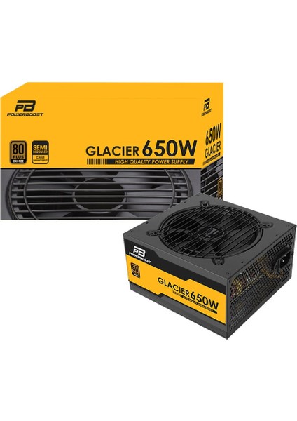 Power Boost BST-ATX650B Glacier 650W 80+ Bronze Modüler 12cm Fanlı ATX Power Supply