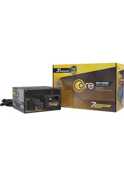 Core GM-650 650W 80Plus Gold Yarı Modüler ATX Power Supply (SSR-650LM)