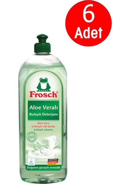 Bulaşık Deterjanı Aleoveralı 750 ml x 6