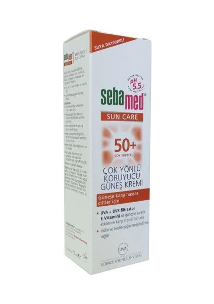 Çok Yönlü Koruyucu Güneş Kremi Sun Care Spf 50 + Yeni Ürün 75ML