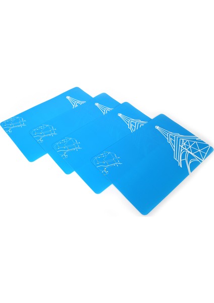 Amerikan Servis 4'lü Set,paris Desenli Pvc