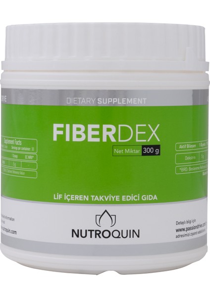 Nutroquın Fıberdex Lif İçeren Takviye Edici Gıda 300 gr