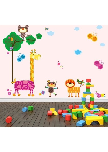 Rengarenk Hayvanlar Çocuk ve Bebek Odası Duvar Sticker fiyatları