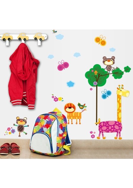 Rengarenk Hayvanlar Çocuk ve Bebek Odası Duvar Sticker fırsatları
