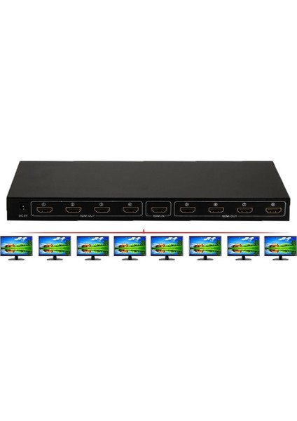 4411 8 Port HDMI Splitter Çoklayıcı Switch Çoklu Ekran