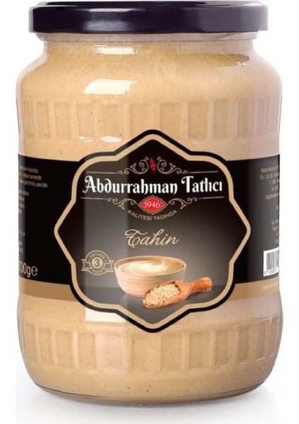Abdurrahman Tatlıcı Tahın Cam Kavanoz 700 gr