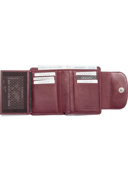 Bordo Hakiki Deri Kadın Cüzdan - S1CB00005714-K16