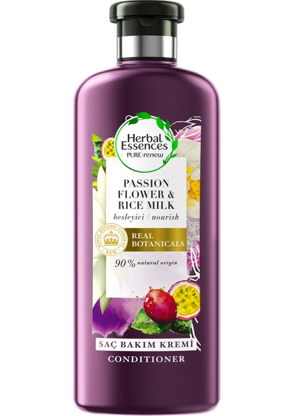 Herbal Essences Saç Bakım Kremi Besleyici Çarkıfelek Çiçeği ve Pirinç Sütü 360 ml