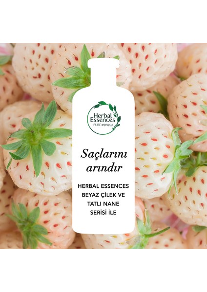 Herbal Essences  Saç Bakım Kremi Arındırıcı Beyaz Çilek ve Tatlı Nane 400 ml